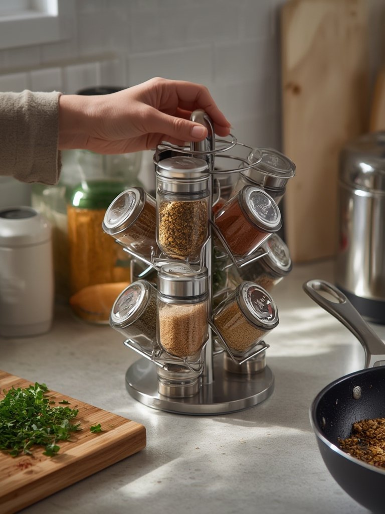 spice rack in action